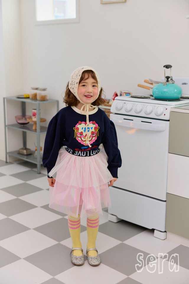 Sera - Korean Children Fashion - #littlefashionista - Strawberry Cake Sweatshirts - 2