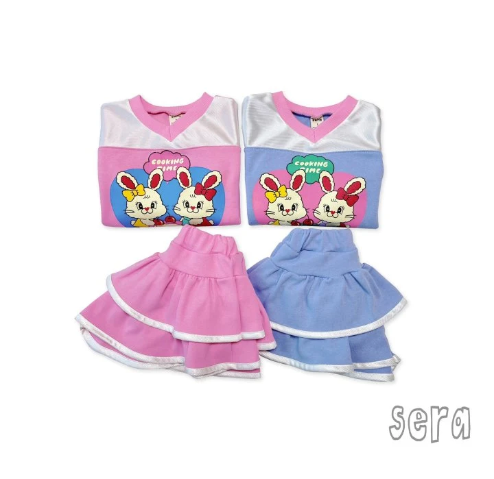 Sera - Korean Children Fashion - #littlefashionista - Twin Heart Skirt Pants Top Bottom Set