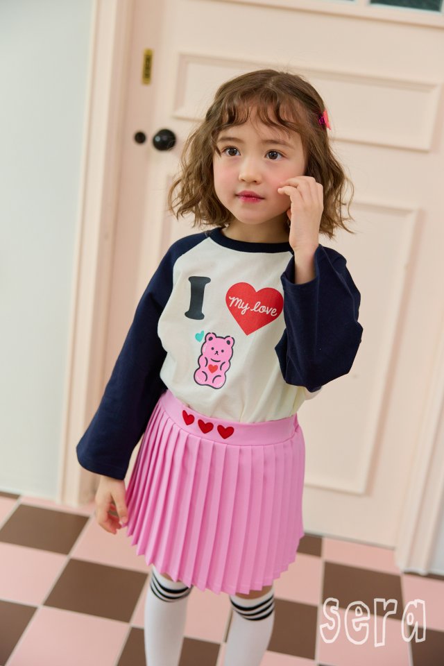 Sera - Korean Children Fashion - #magicofchildhood - Love Raglan Tee - 6