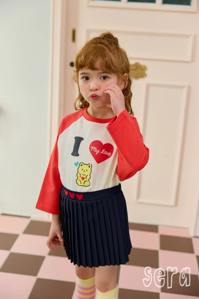 Sera - Korean Children Fashion - #magicofchildhood - Heart Pleated Skirt - 12