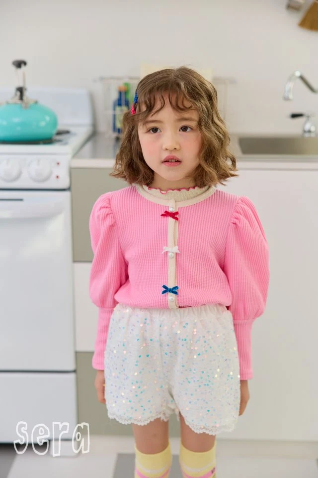 Sera - Korean Children Fashion - #magicofchildhood - Puff Ribbon Cardigan - 11