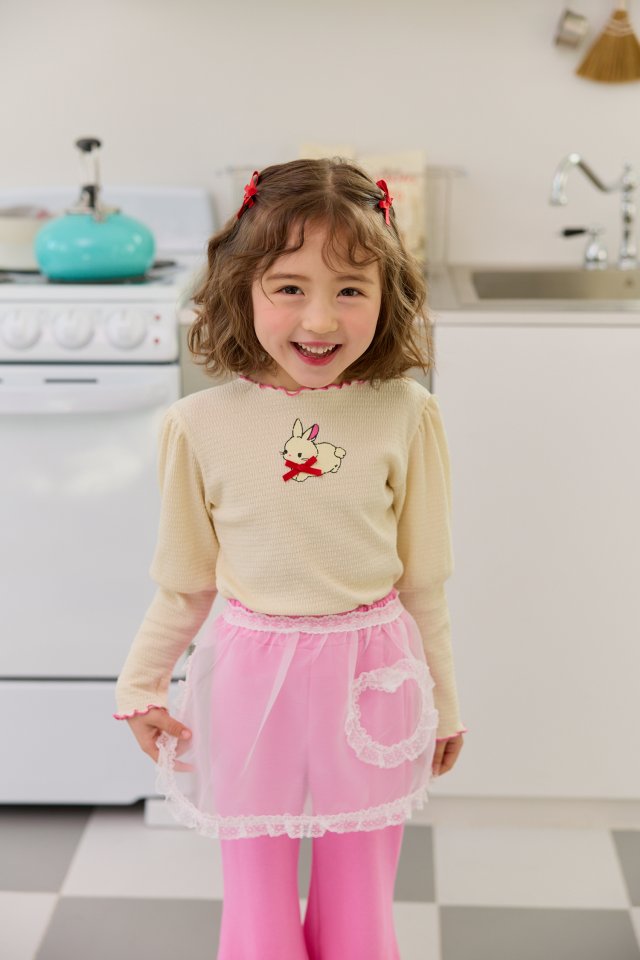 Sera - Korean Children Fashion - #littlefashionista - Lace Heart Apron - 4