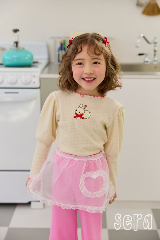 Sera - Korean Children Fashion - #minifashionista - Mini Rabbit Puff Tee - 9