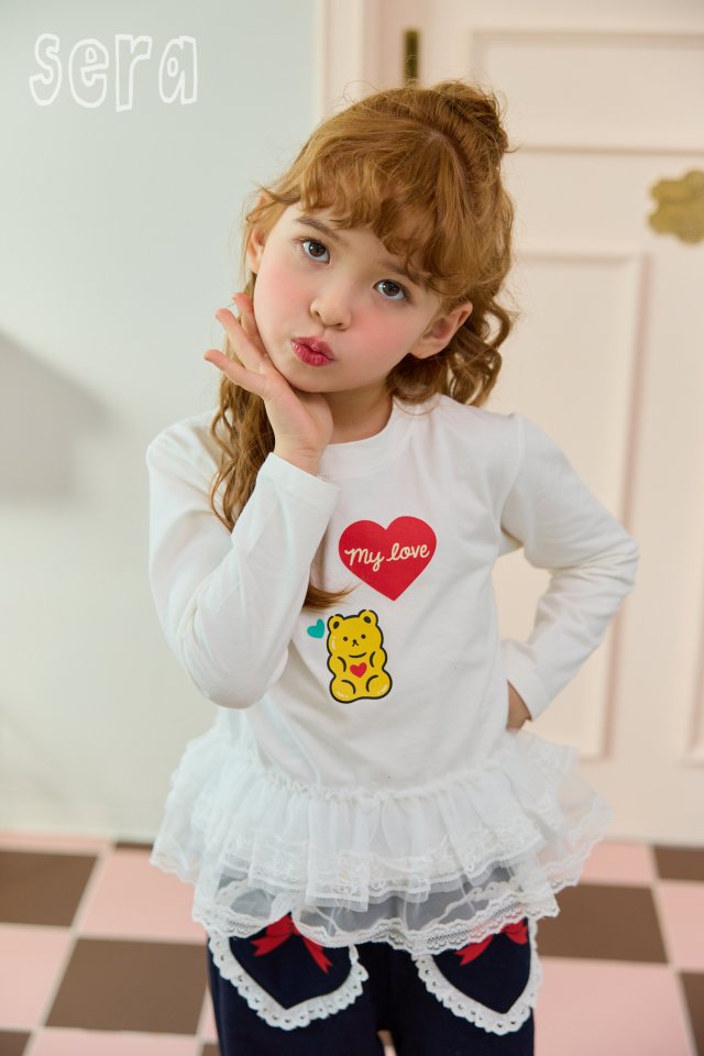 Sera - Korean Children Fashion - #minifashionista - Lace Bear Jelly Pants - 8