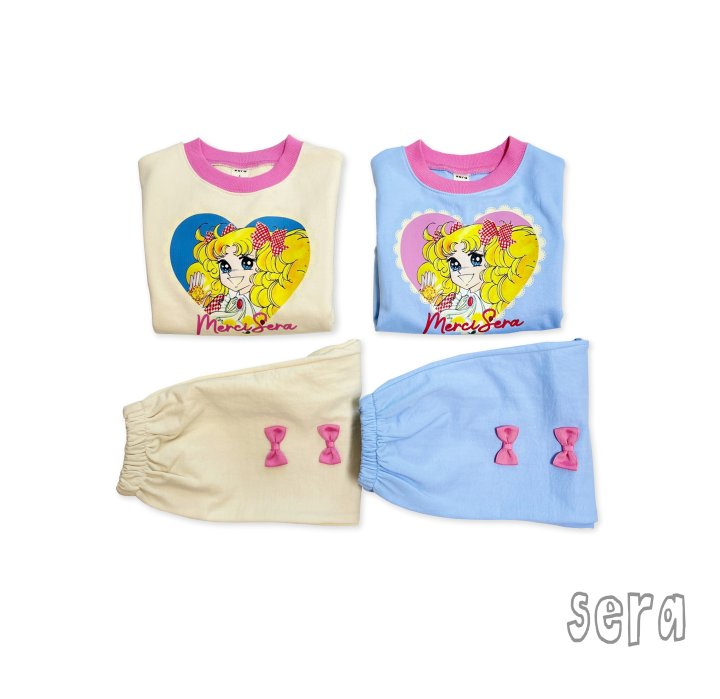 Sera - Korean Children Fashion - #minifashionista - Candy Heart Warm Top Bottom Set