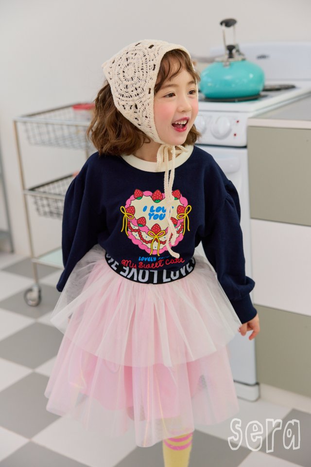 Sera - Korean Children Fashion - #magicofchildhood - Strawberry Cake Sweatshirts - 4