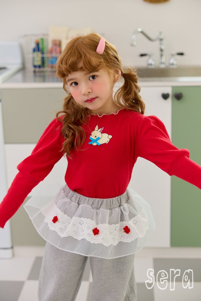 Sera - Korean Children Fashion - #prettylittlegirls - Mini Rabbit Puff Tee - 10