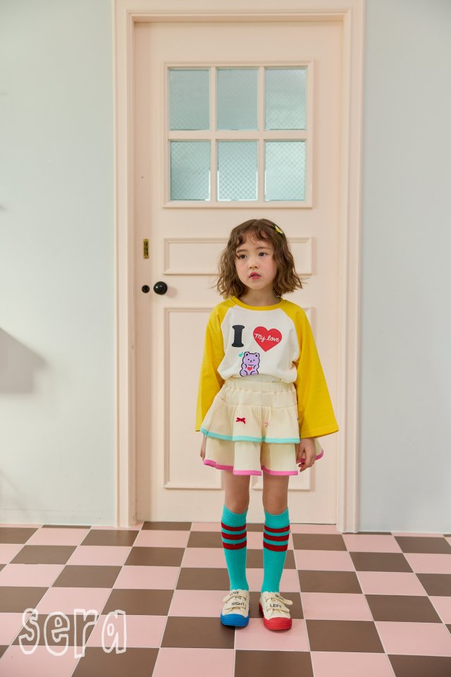 Sera - Korean Children Fashion - #prettylittlegirls - Love Raglan Tee - 8