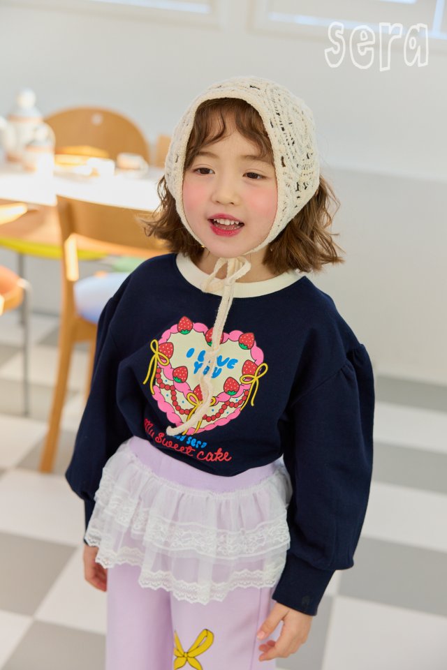 Sera - Korean Children Fashion - #stylishchildhood - Strawberry Cake Sweatshirts - 8