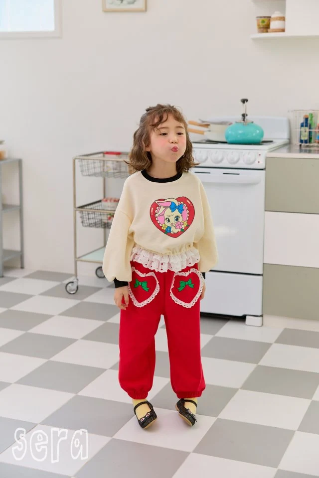 Sera - Korean Children Fashion - #stylishchildhood - Lily Heart Lace Pants - 6