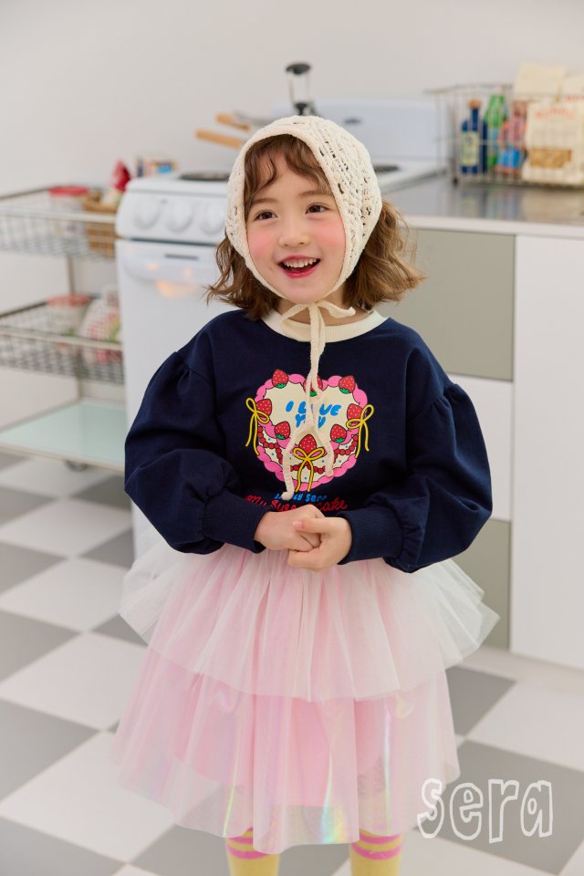 Sera - Korean Children Fashion - #todddlerfashion - Strawberry Cake Sweatshirts - 6