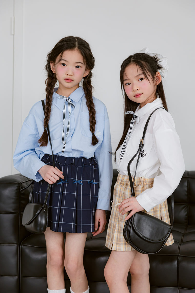 Sm2 - Korean Children Fashion - #Kfashion4kids - H01 Pocket Tie Shirt - 7