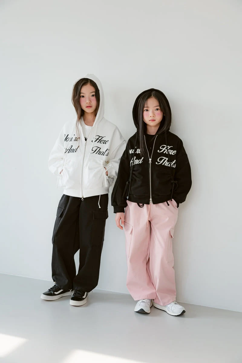 Sm2 - Korean Children Fashion - #childofig - J01 Lettering Two Way Hooded Zip-up Jacket - 9