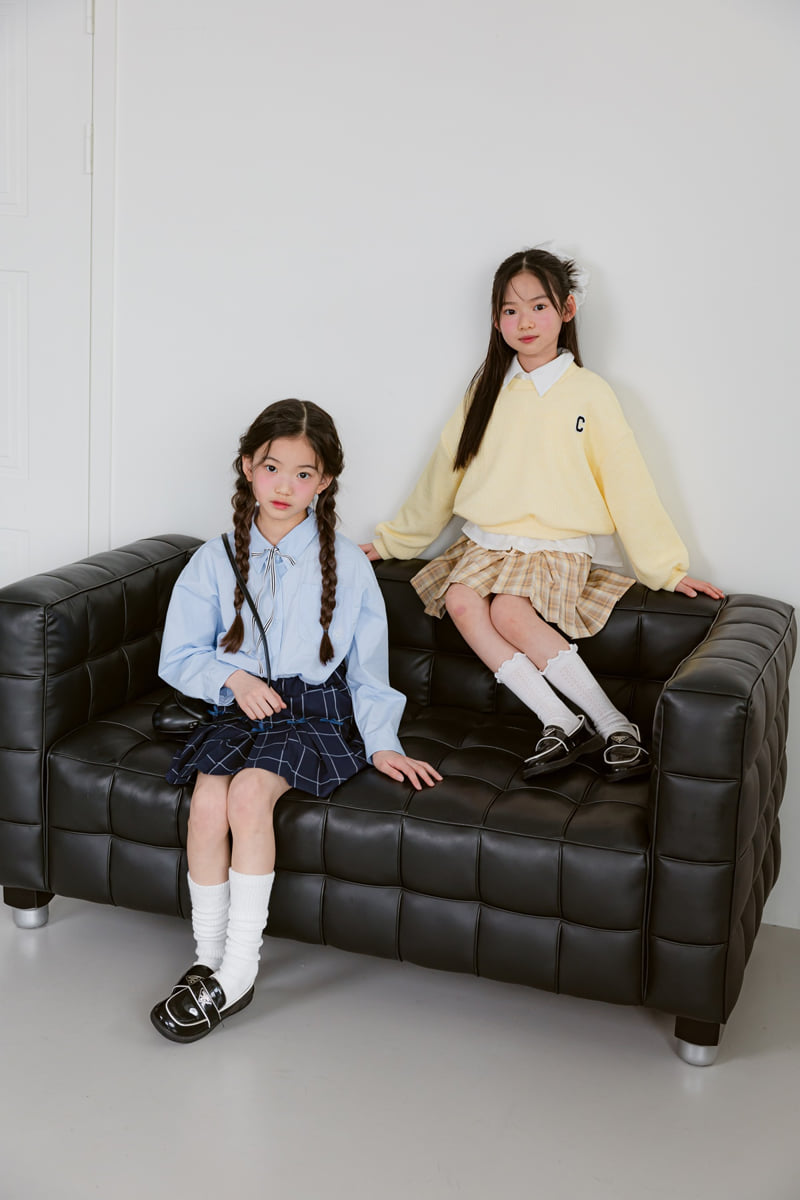 Sm2 - Korean Children Fashion - #childofig - K02 Check Ribbon Skirt - 3