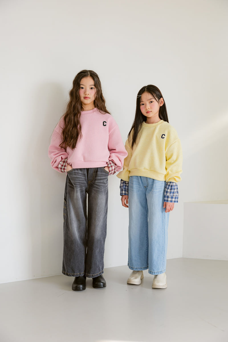 Sm2 - Korean Children Fashion - #childofig - P03 Wide Pocket Denim Pants - 2