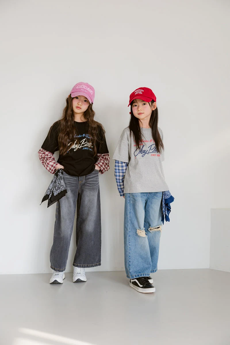 Sm2 - Korean Children Fashion - #discoveringself - T03 Vintage Layered Tee - 6