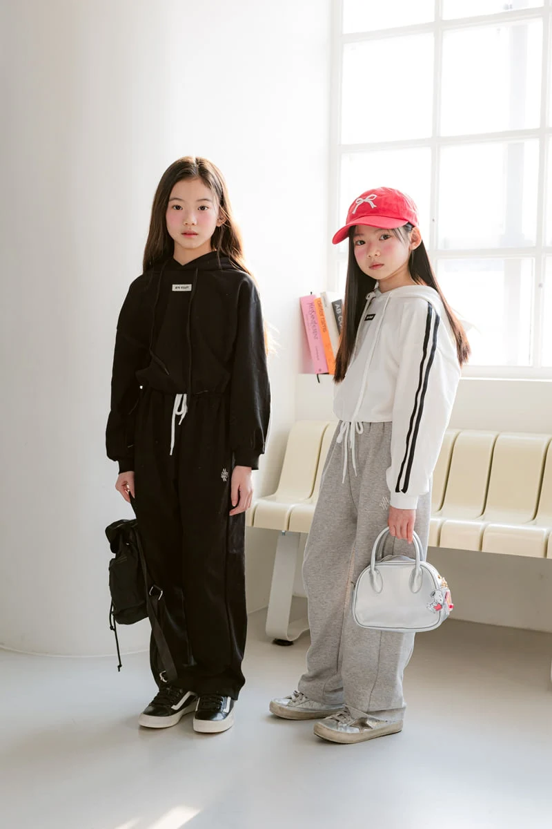 Sm2 - Korean Children Fashion - #kidsshorts - T02 Line Hooded Sweatshirts - 2