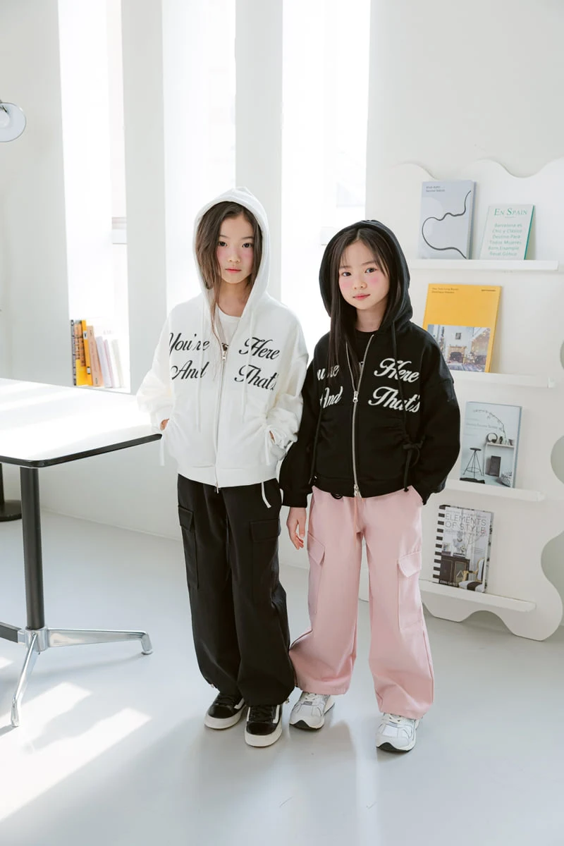 Sm2 - Korean Children Fashion - #kidzfashiontrend - J01 Lettering Two Way Hooded Zip-up Jacket - 3