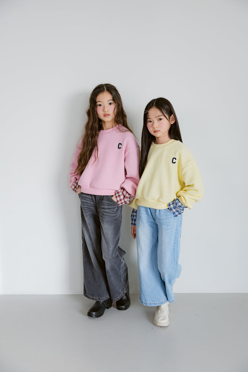 Sm2 - Korean Children Fashion - #kidzfashiontrend - P03 Wide Pocket Denim Pants - 9