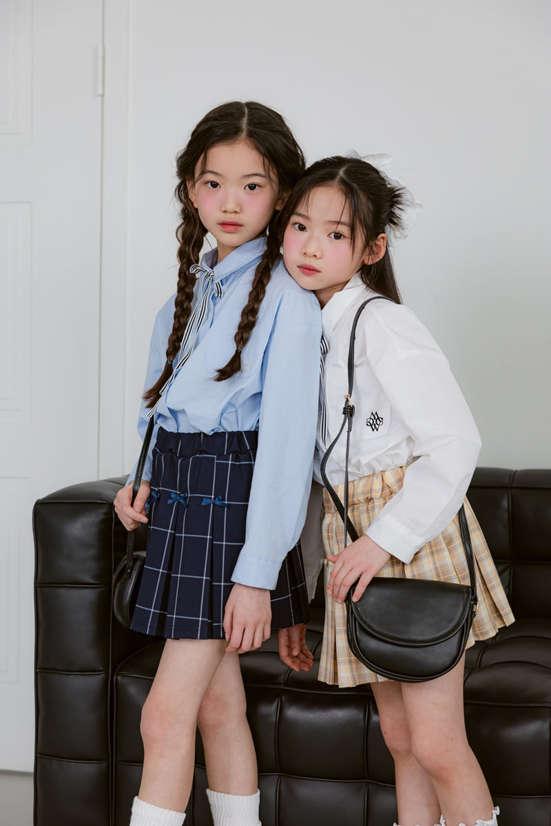 Sm2 - Korean Children Fashion - #prettylittlegirls - H01 Pocket Tie Shirt - 11