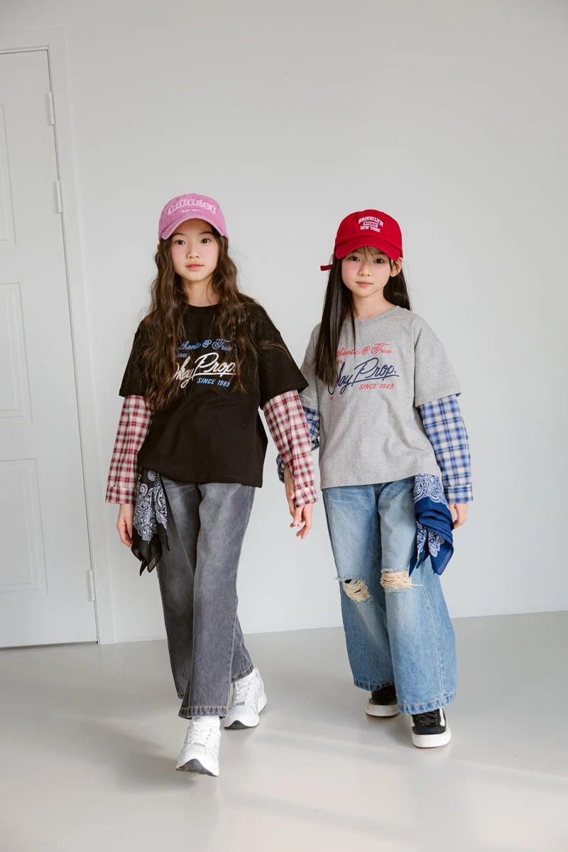 Sm2 - Korean Children Fashion - #prettylittlegirls - T03 Vintage Layered Tee