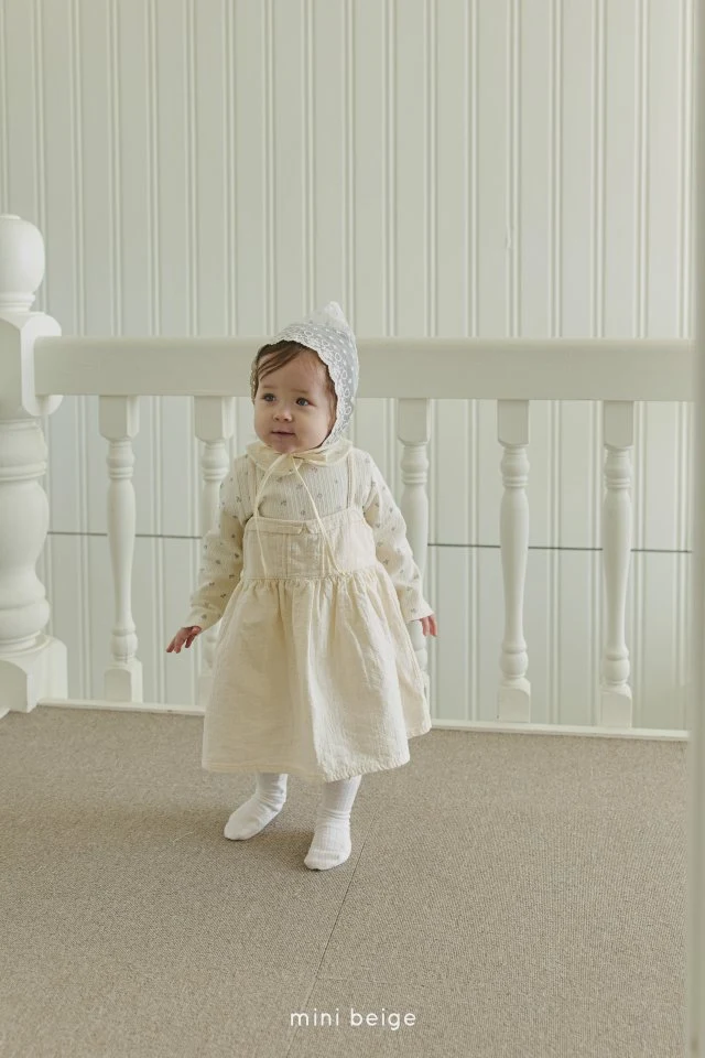 The Beige - Korean Baby Fashion - #babyboutiqueclothing - 25 Ribbed Flower Collar Tee - 2