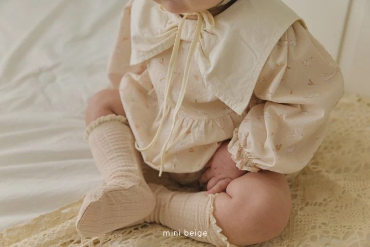 The Beige - Korean Baby Fashion - #babyclothing - Ribbon Rabbit Suit - 11