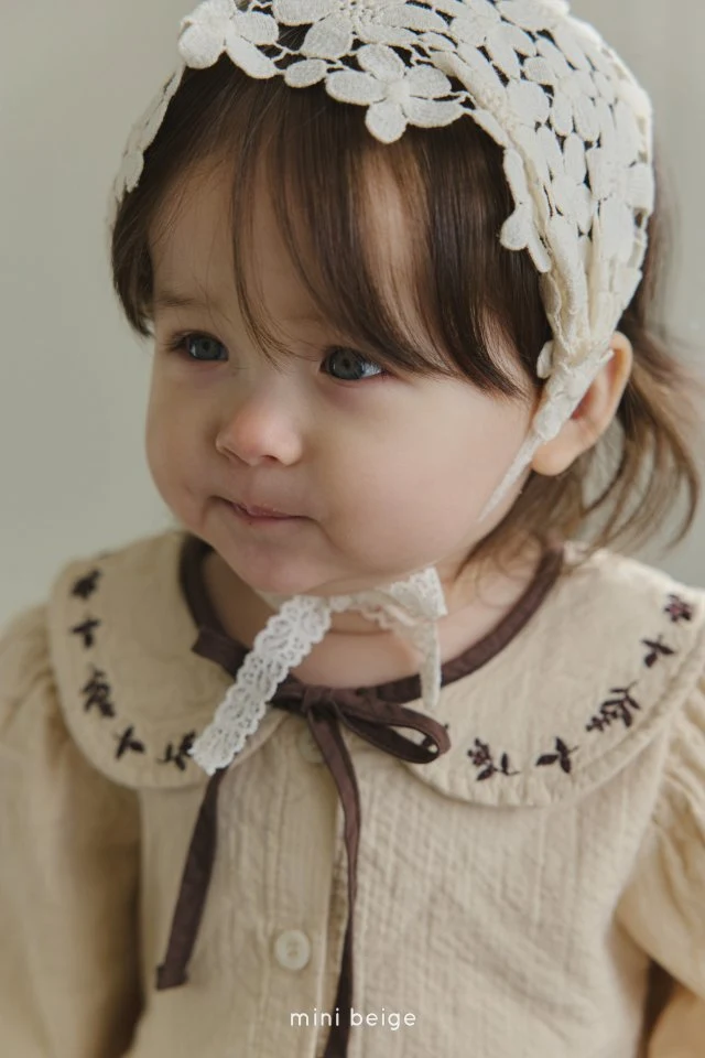 The Beige - Korean Baby Fashion - #babyclothing - Printed Collar Suit - 9