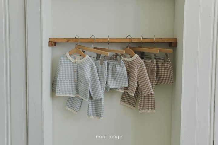 The Beige - Korean Baby Fashion - #babyfashion - Checked Shorts