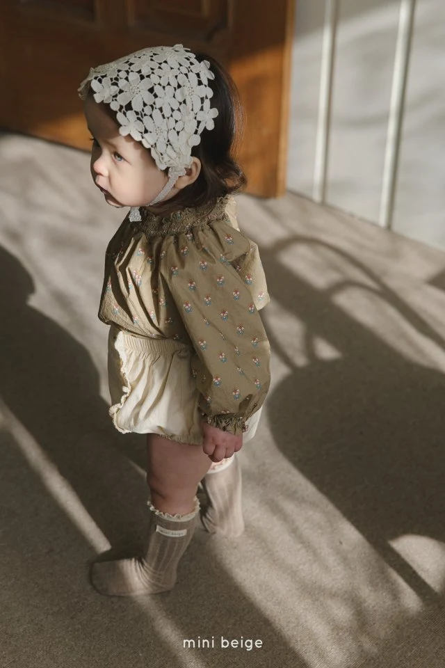 The Beige - Korean Baby Fashion - #babyfever - 25 Smoke Blouse - 2