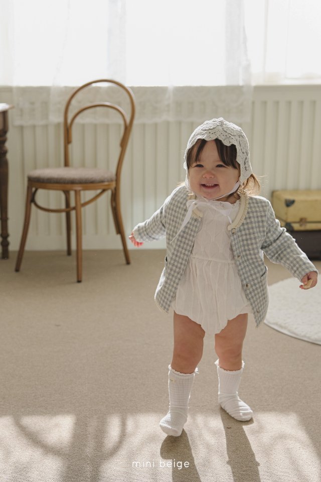 The Beige - Korean Baby Fashion - #babyfever - Check Cardigan - 9