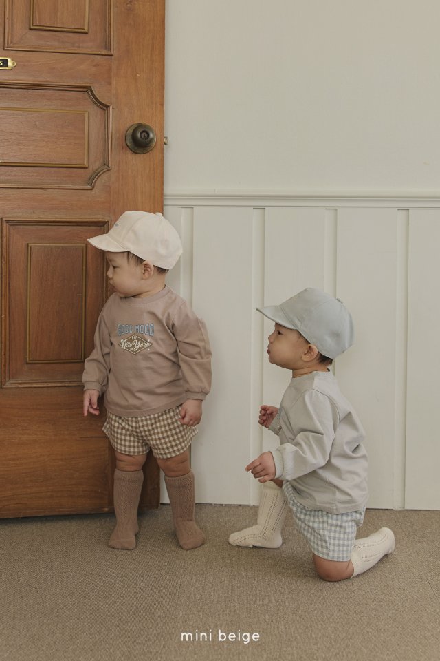 The Beige - Korean Baby Fashion - #babyfever - Checked Shorts - 2