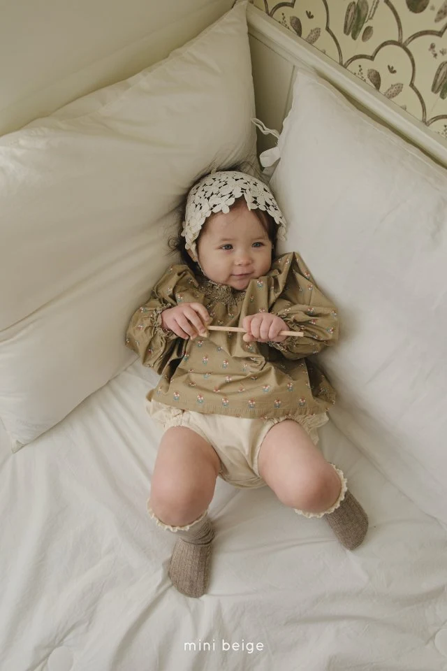 The Beige - Korean Baby Fashion - #babygirlfashion - 25 Smoke Blouse - 3