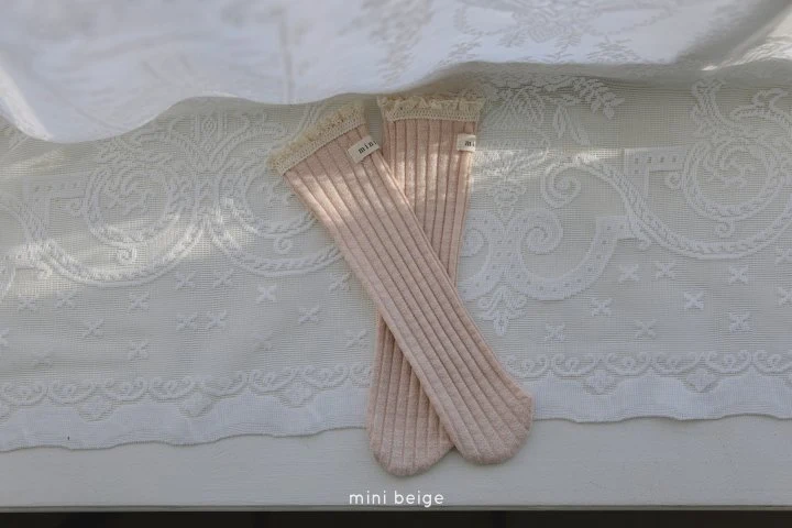 The Beige - Korean Baby Fashion - #babylifestyle - Mini Knee Socks - 7