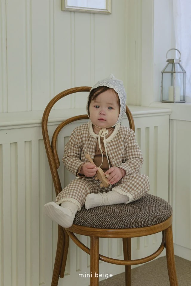 The Beige - Korean Baby Fashion - #babylifestyle - Check Bootcut Leggings - 2