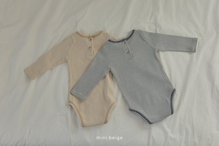 The Beige - Korean Baby Fashion - #babyoninstagram - Embroidered Stripe Suit - 3