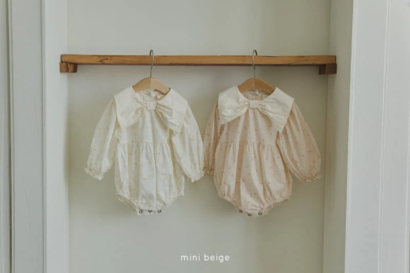 The Beige - Korean Baby Fashion - #babyoninstagram - Ribbon Rabbit Suit