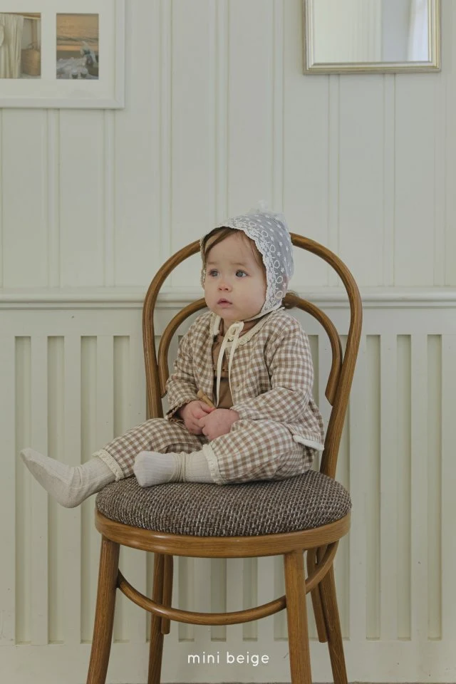 The Beige - Korean Baby Fashion - #babyoninstagram - Check Bootcut Leggings - 3