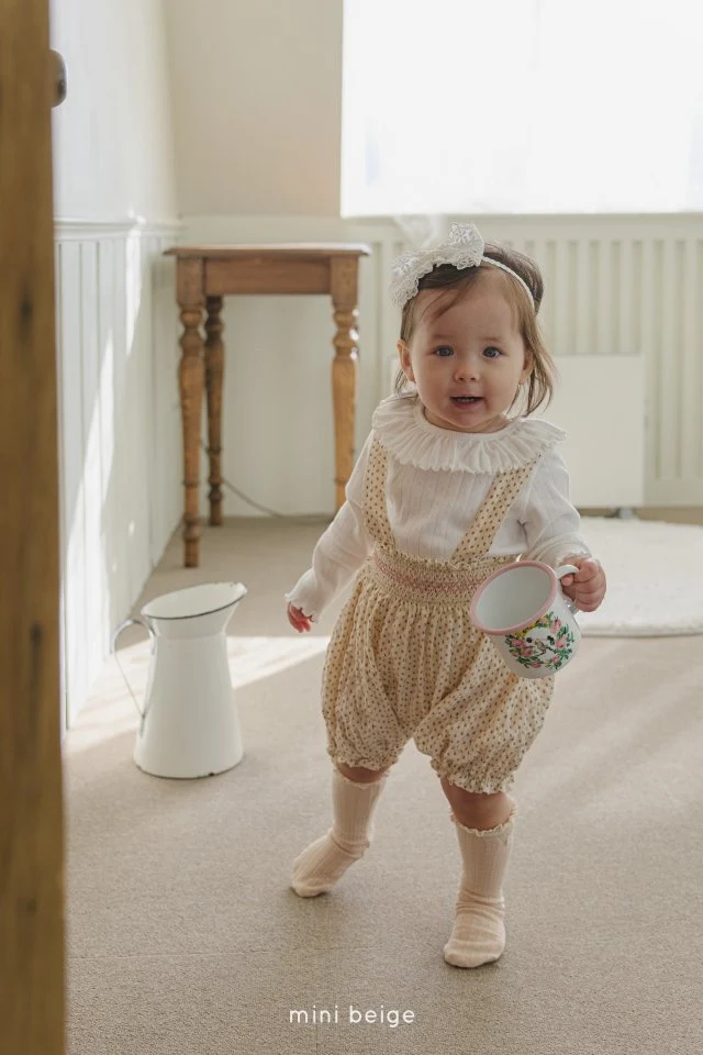 The Beige - Korean Baby Fashion - #babyootd - Eyelet Frill Tee - 10