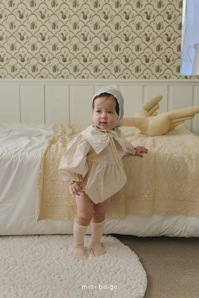 The Beige - Korean Baby Fashion - #babyootd - Ribbon Rabbit Suit - 2