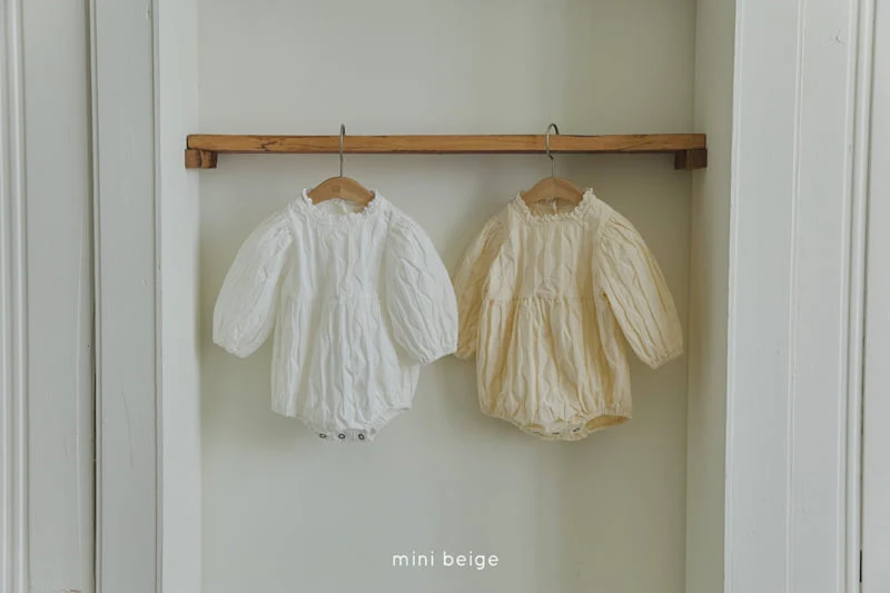 The Beige - Korean Baby Fashion - #babyootd - Square Neck Suit