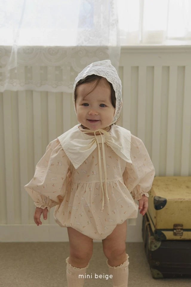 The Beige - Korean Baby Fashion - #babyoutfit - Ribbon Rabbit Suit - 4