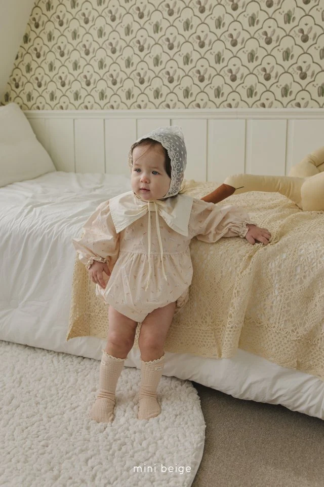 The Beige - Korean Baby Fashion - #onlinebabyboutique - Ribbon Rabbit Suit - 6