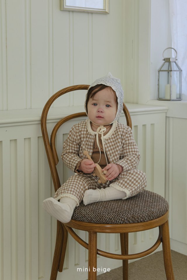 The Beige - Korean Baby Fashion - #onlinebabyshop - Check Cardigan - 3