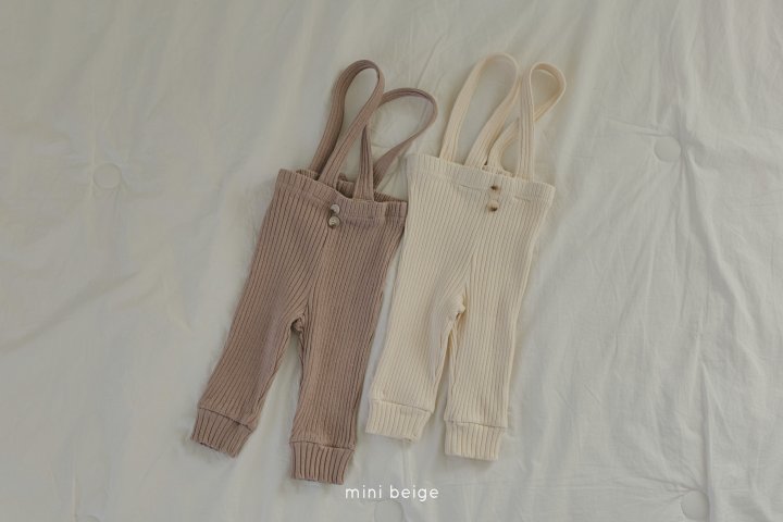 The Beige - Korean Baby Fashion - #smilingbaby - 25 Ribbed Overalls - 7