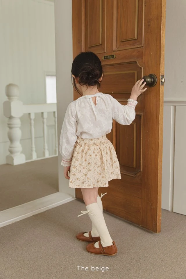 The Beige - Korean Children Fashion - #childofig - Ribbon Frill Skirt - 9