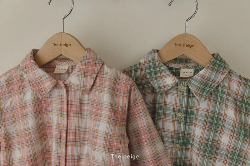 The Beige - Korean Children Fashion - #childofig - 25 Spring Check Shirt - 11