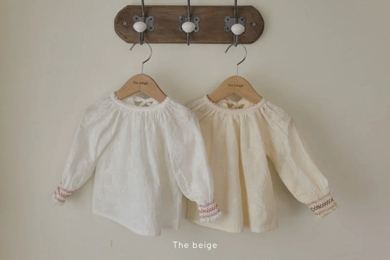 The Beige - Korean Children Fashion - #childofig - Smoked Shirring Blouse - 10