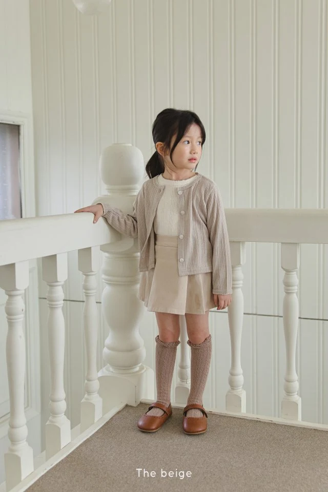 The Beige - Korean Children Fashion - #childrensboutique - Cotton Pleated Skirt - 11