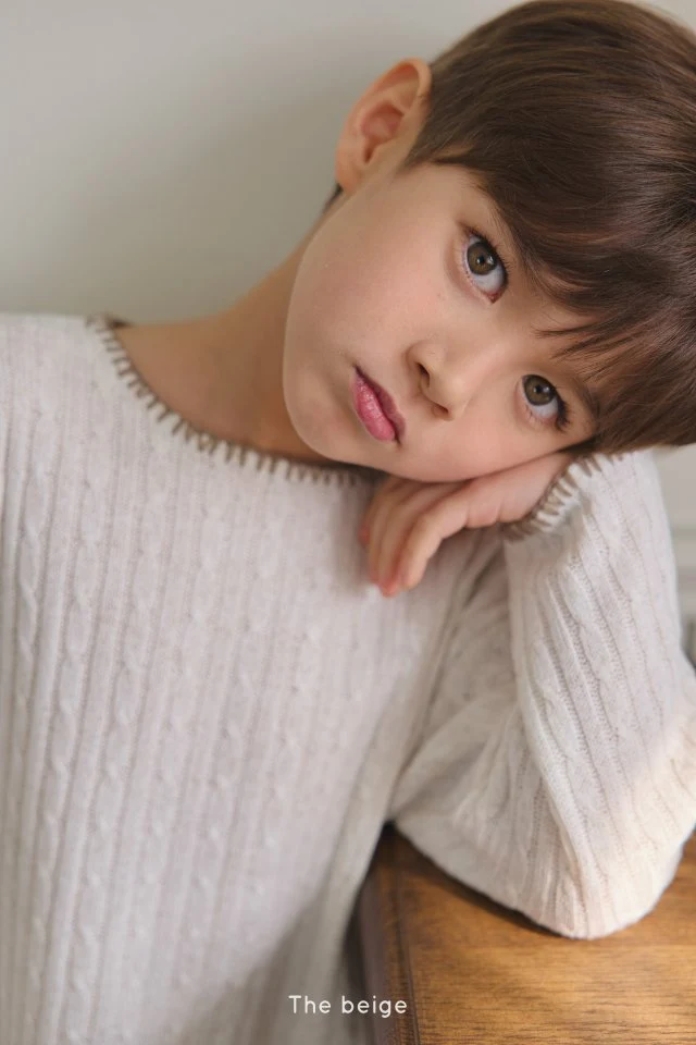 The Beige - Korean Children Fashion - #discoveringself - Melo Knit Tee - 2